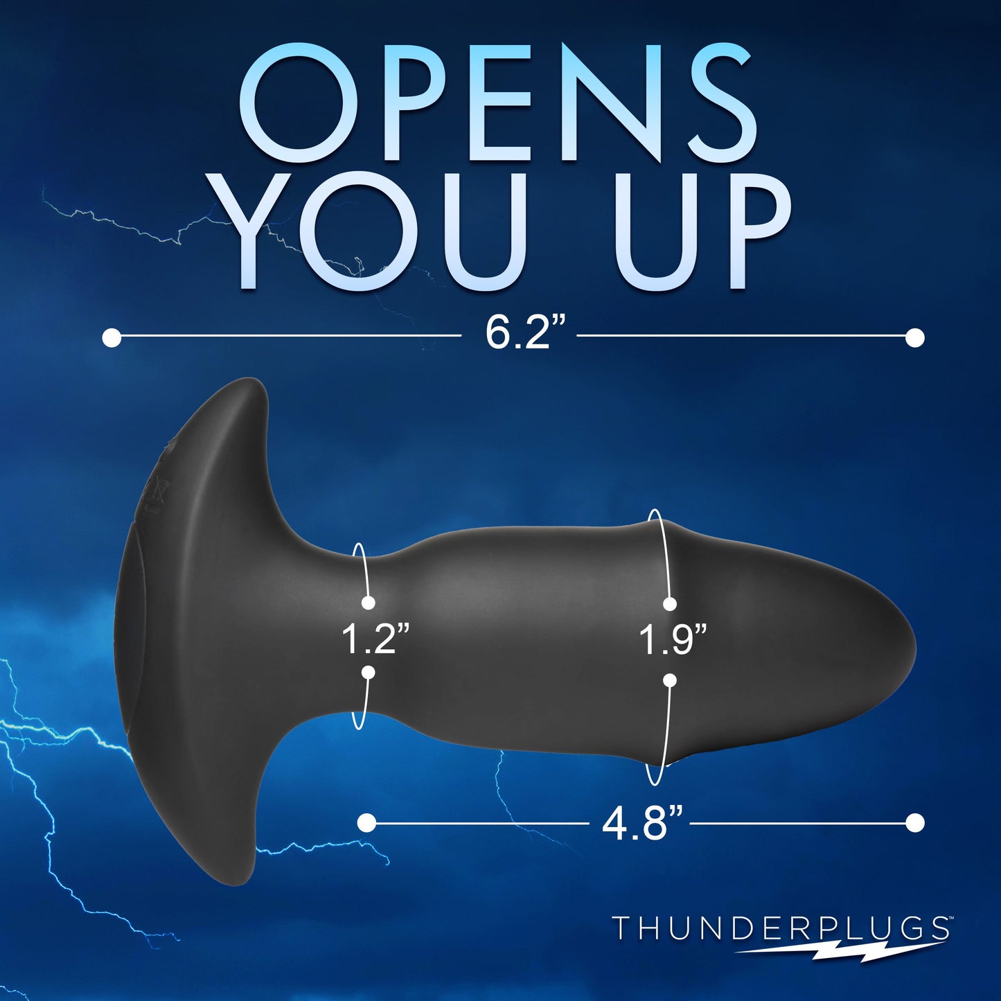 Butt Slider 10X Sliding Ring Silicone Missile Plug w/ Remote