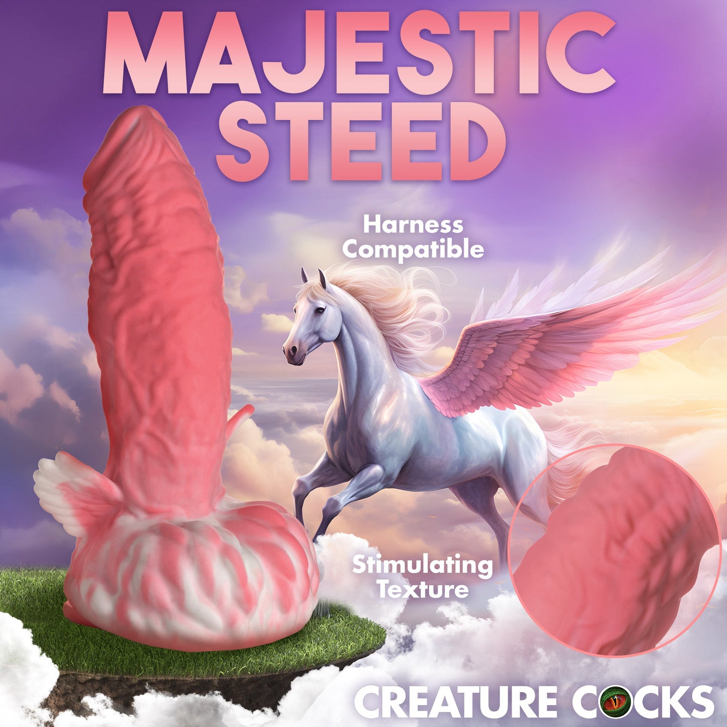 Pegasus Pecker Winged Silicone Dildo