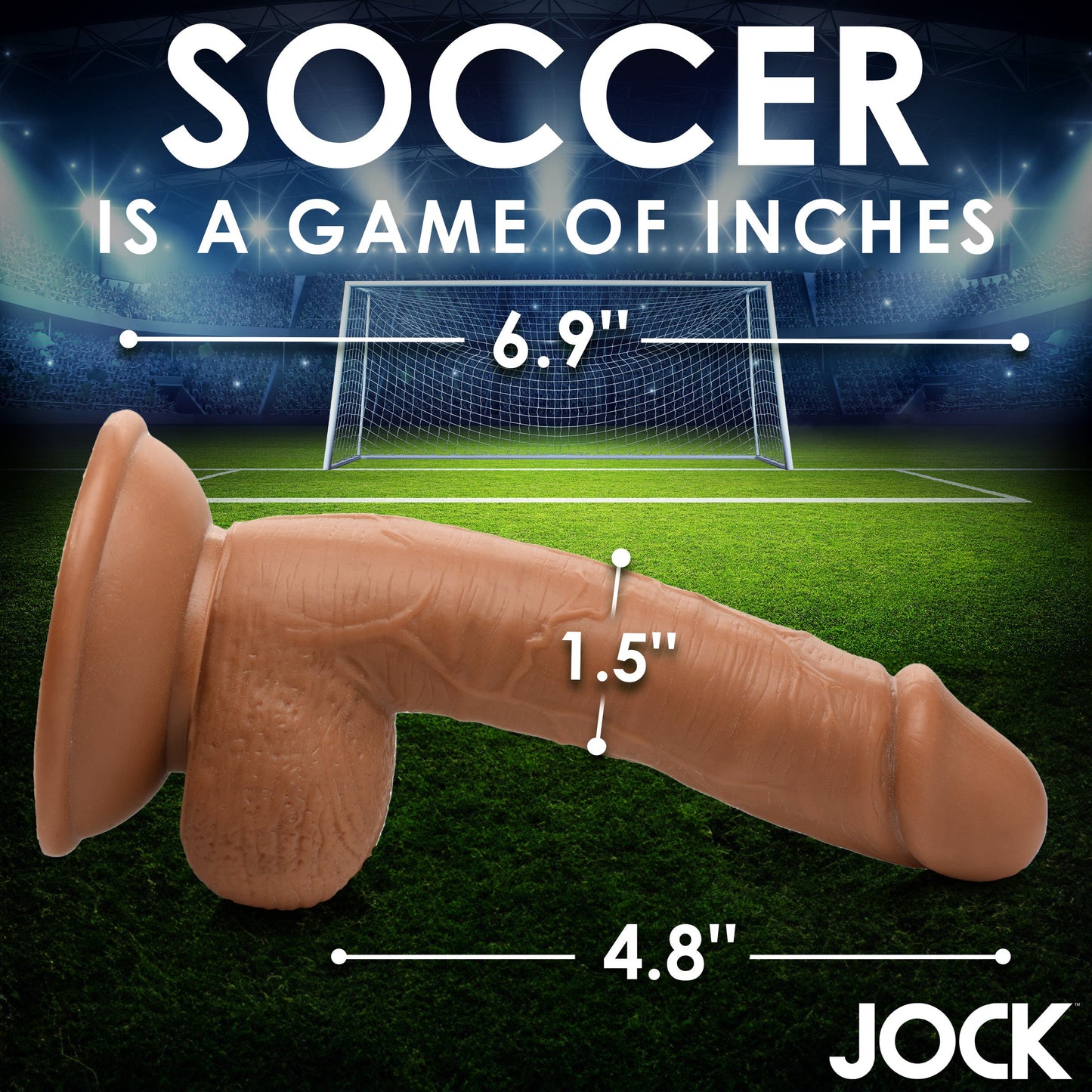 JOCK Soccer Sam 7" Dildo w/ Balls Medium