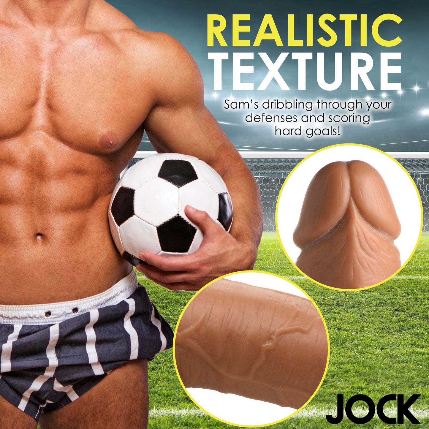 JOCK Soccer Sam 7" Dildo w/ Balls Medium