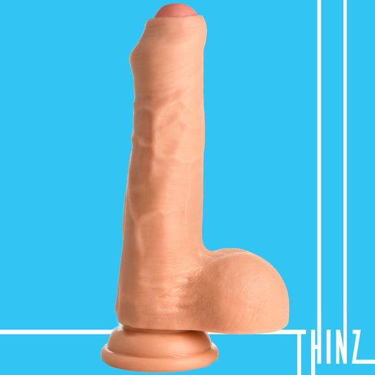 Thinz 7" Uncut Dildo with Balls