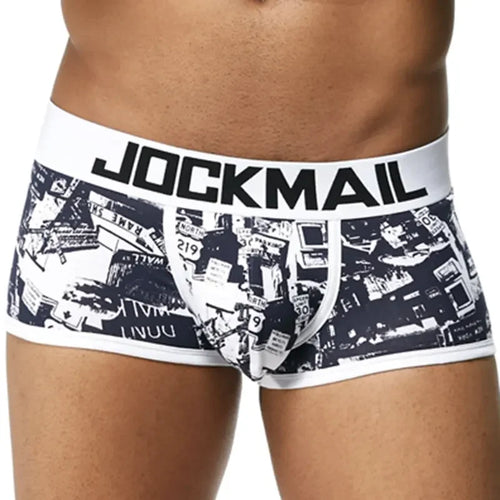 JOCKMAIL Cotton Men Underwear Fashion Printing Briefs Classic