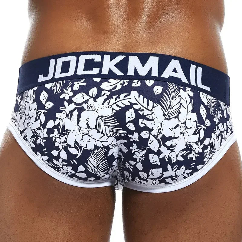 JOCKMAIL Cotton Men Underwear Fashion Printing Briefs Classic