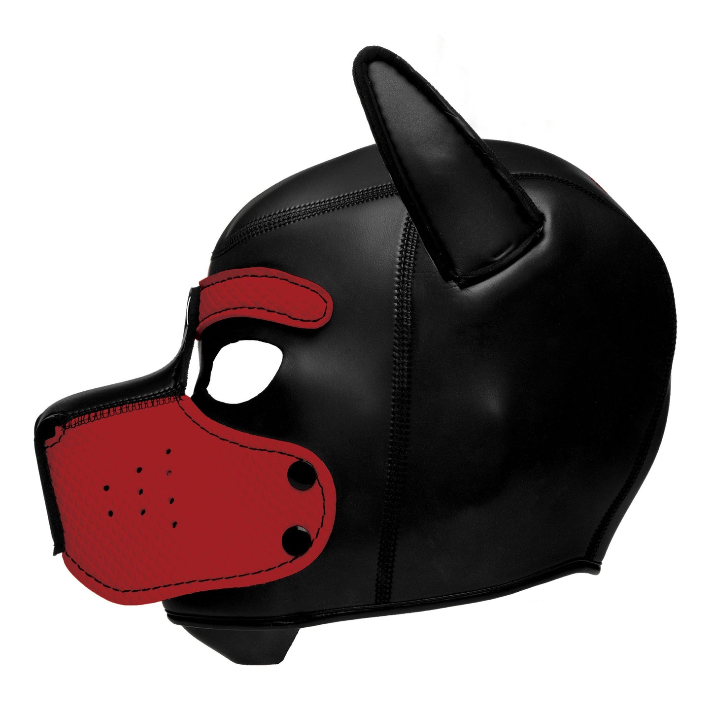 Spike Neoprene Puppy Hood - Red