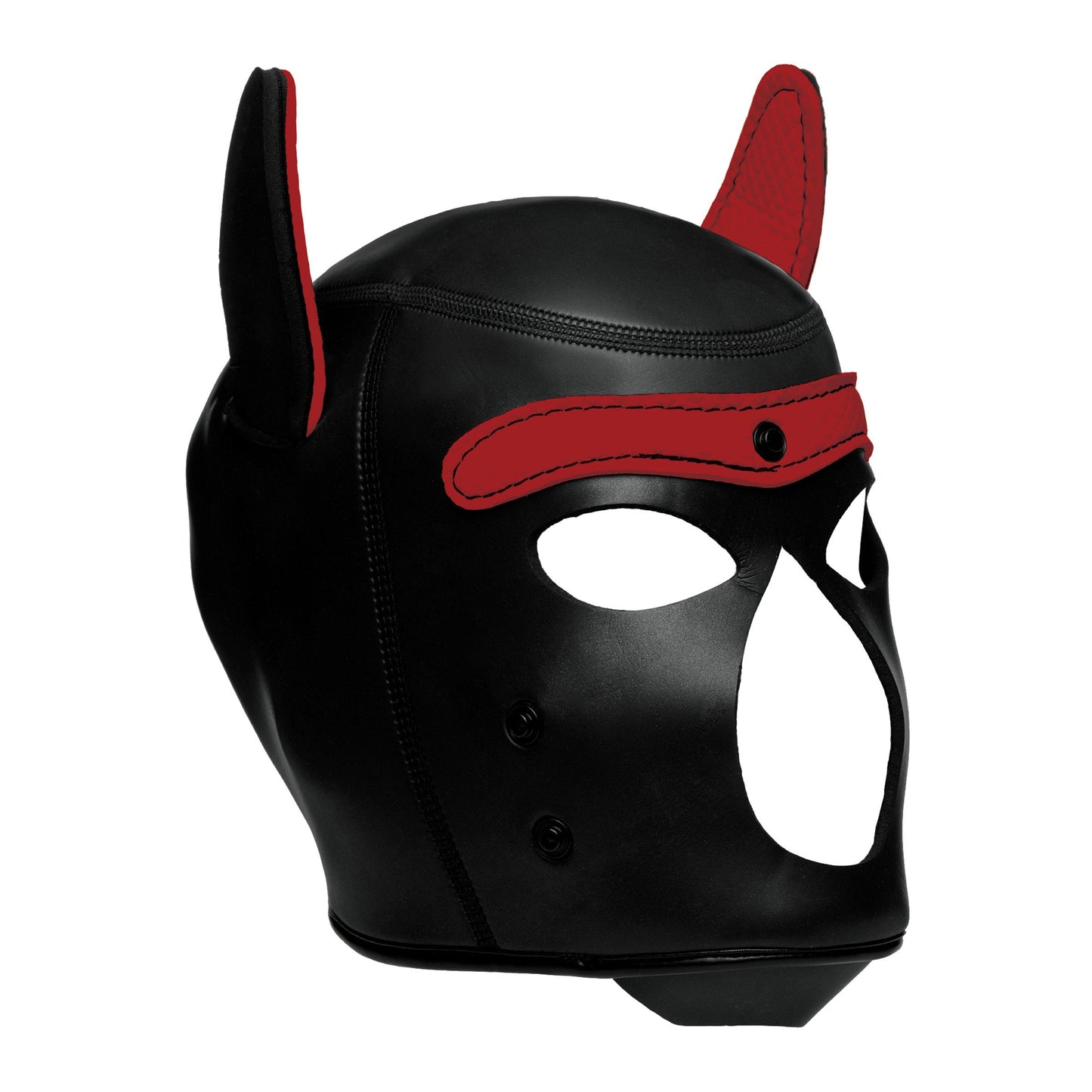 Spike Neoprene Puppy Hood - Red