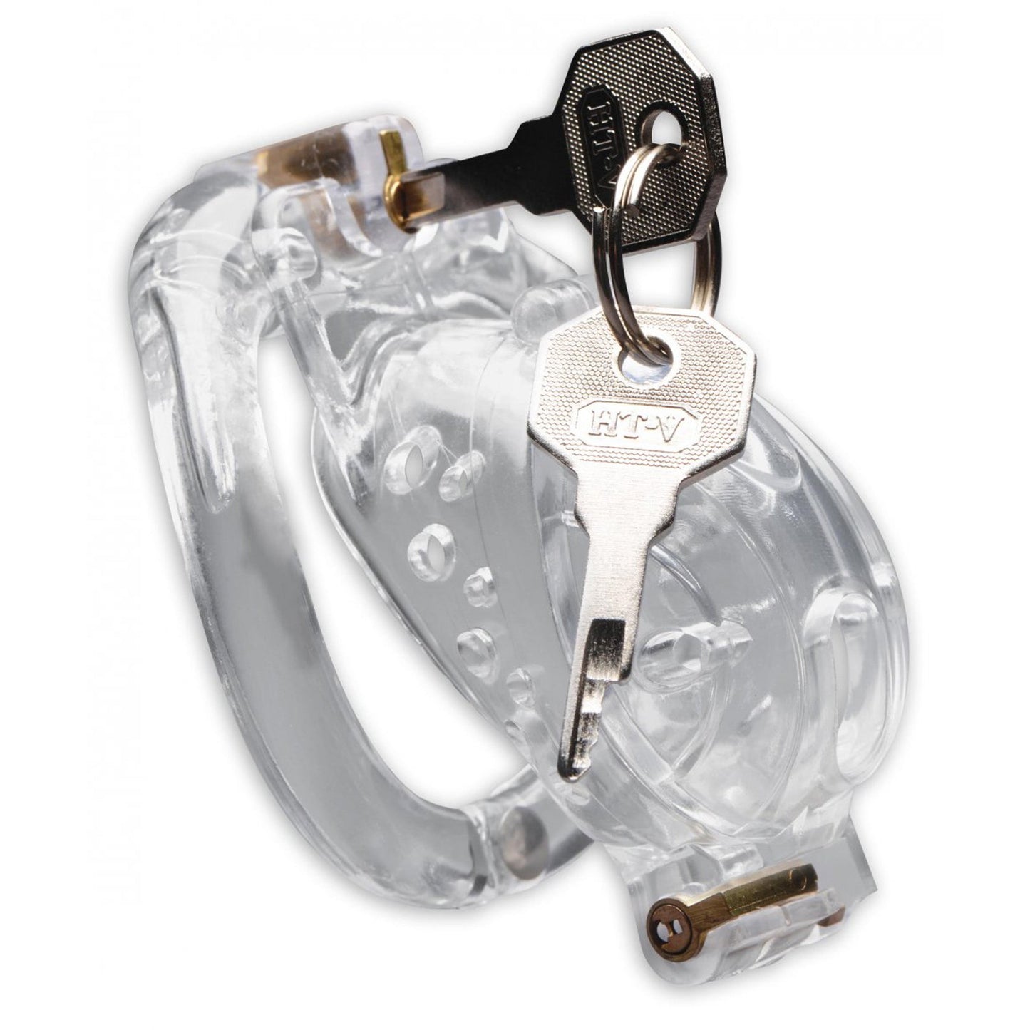 Custom Lockdown Locking Customizable Chastity Cage - Clear