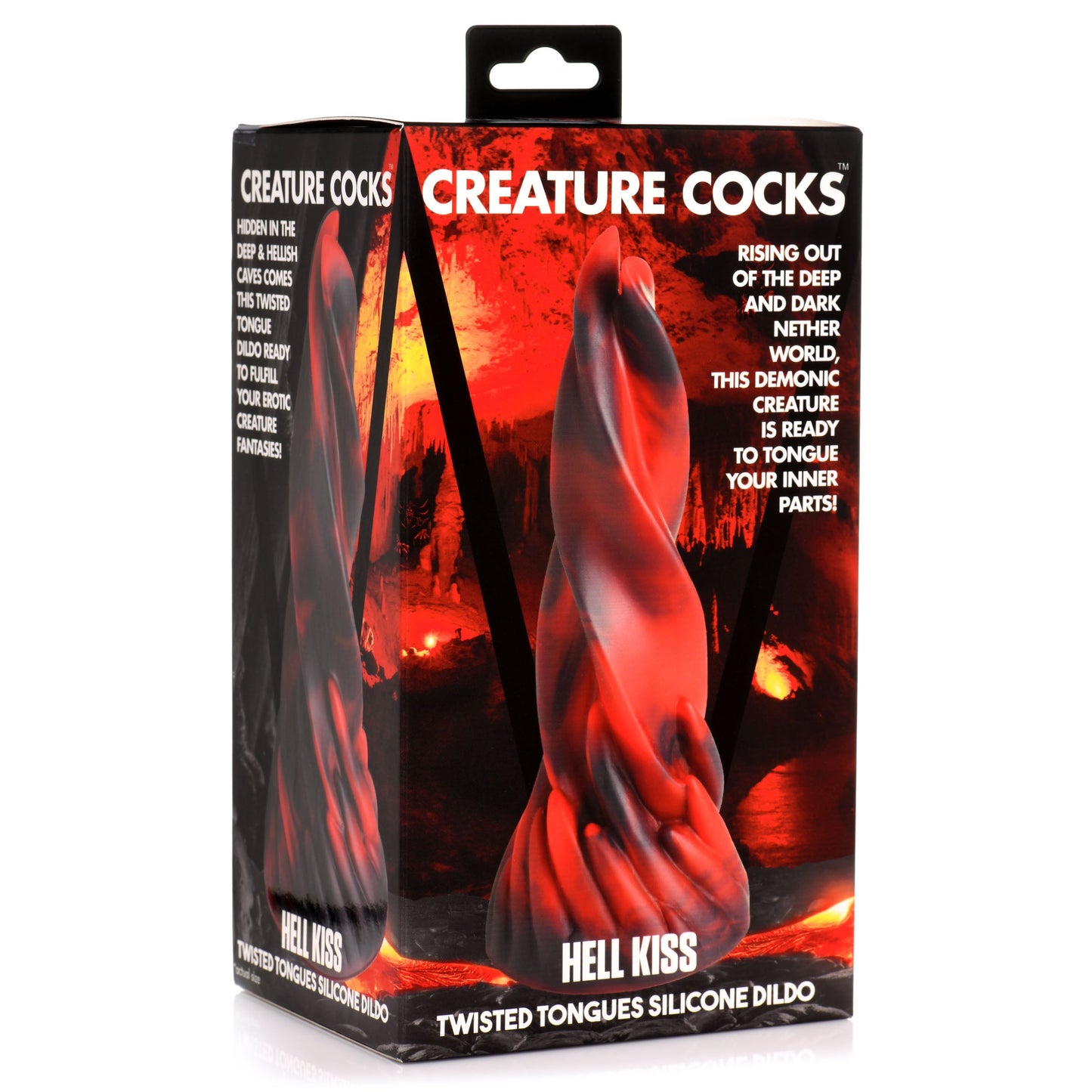 Hell Kiss Twisted Tongues Silicone Dildo