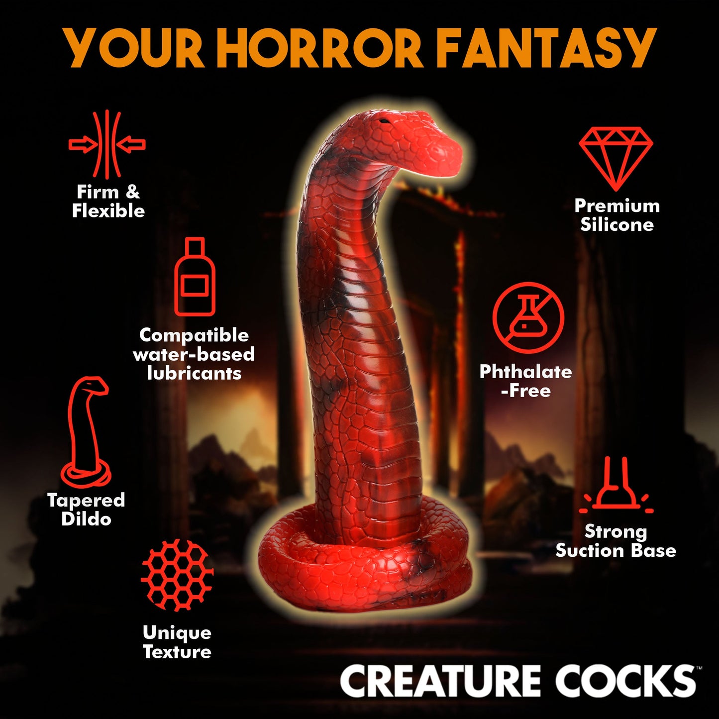 King Cobra King Cobra Silicone Dildo